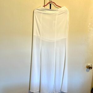 Maxi panel skirt with slits